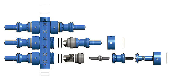 triple wireline valve break apart